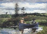 Winslow Homer The Blue Boat (mk44) oil painting on canvas